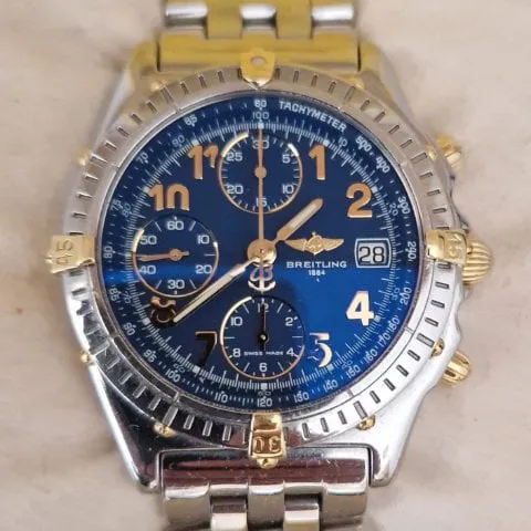 Breitling Chronomat B13050.1 39mm Gold/steel Blue