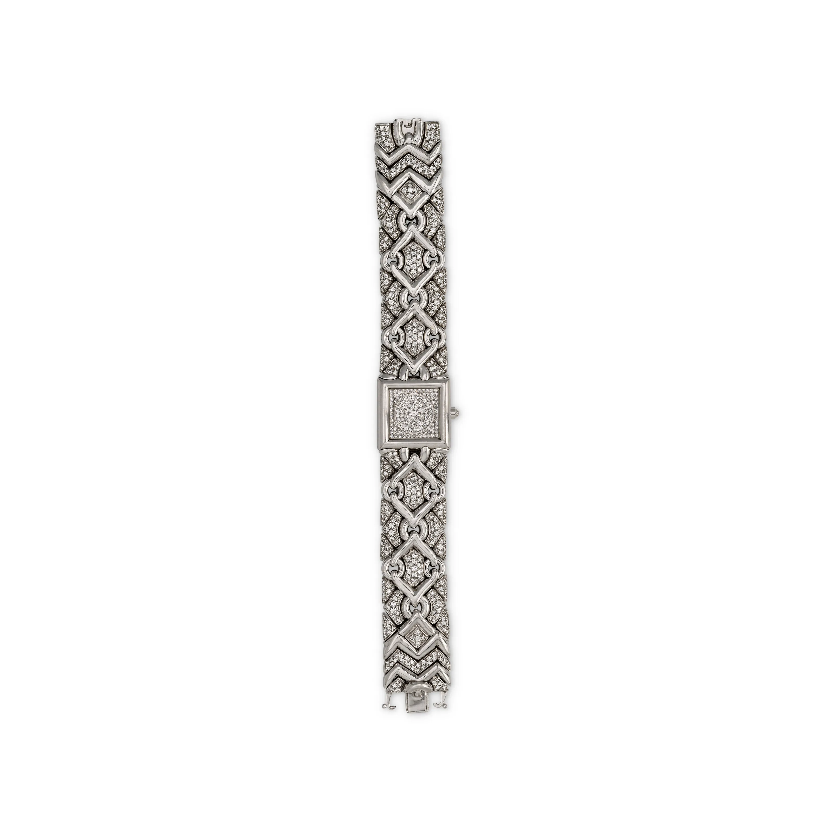 Bulgari Trika 19mm White gold Diamond