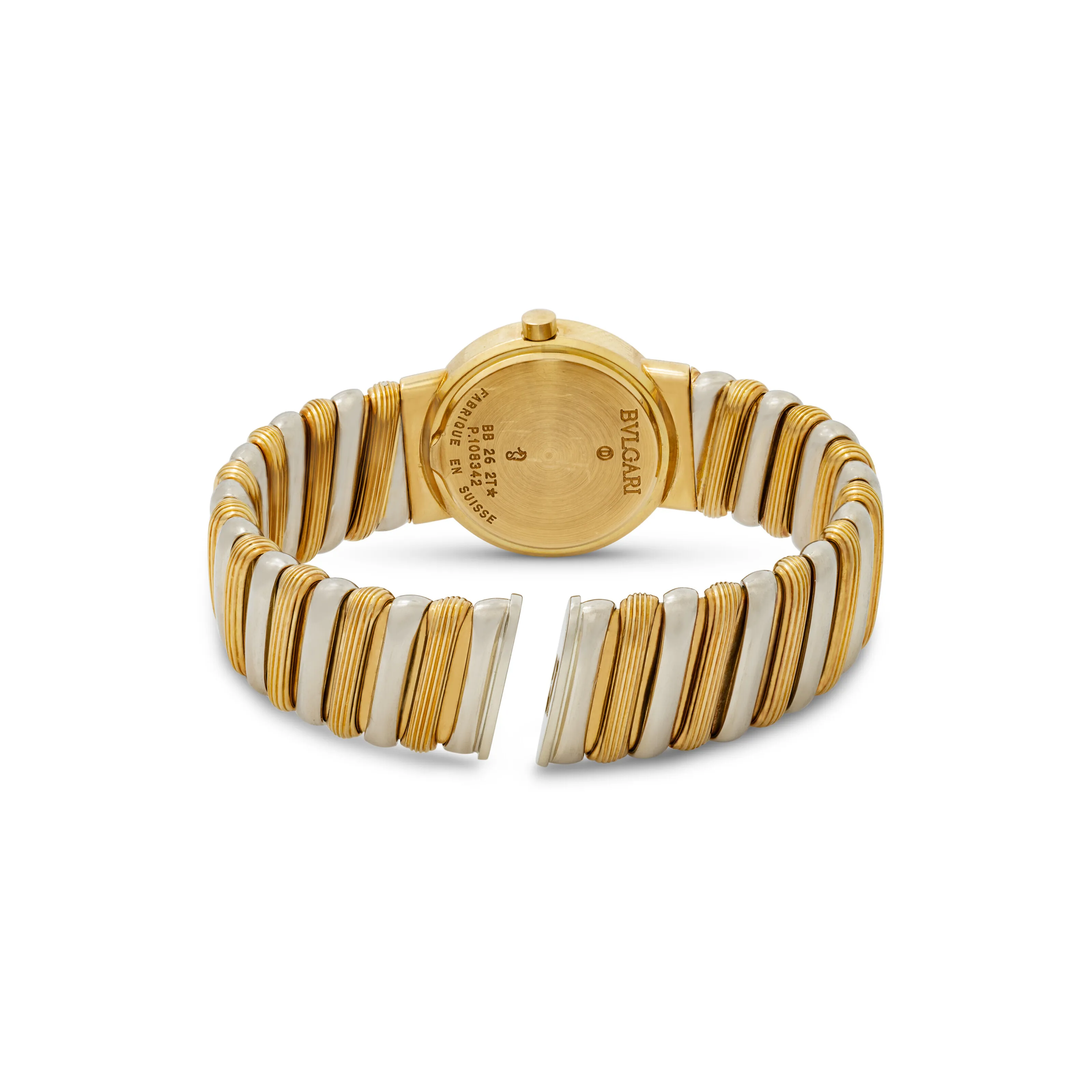 Bulgari Tubogas 15mm Yellow gold Black 3