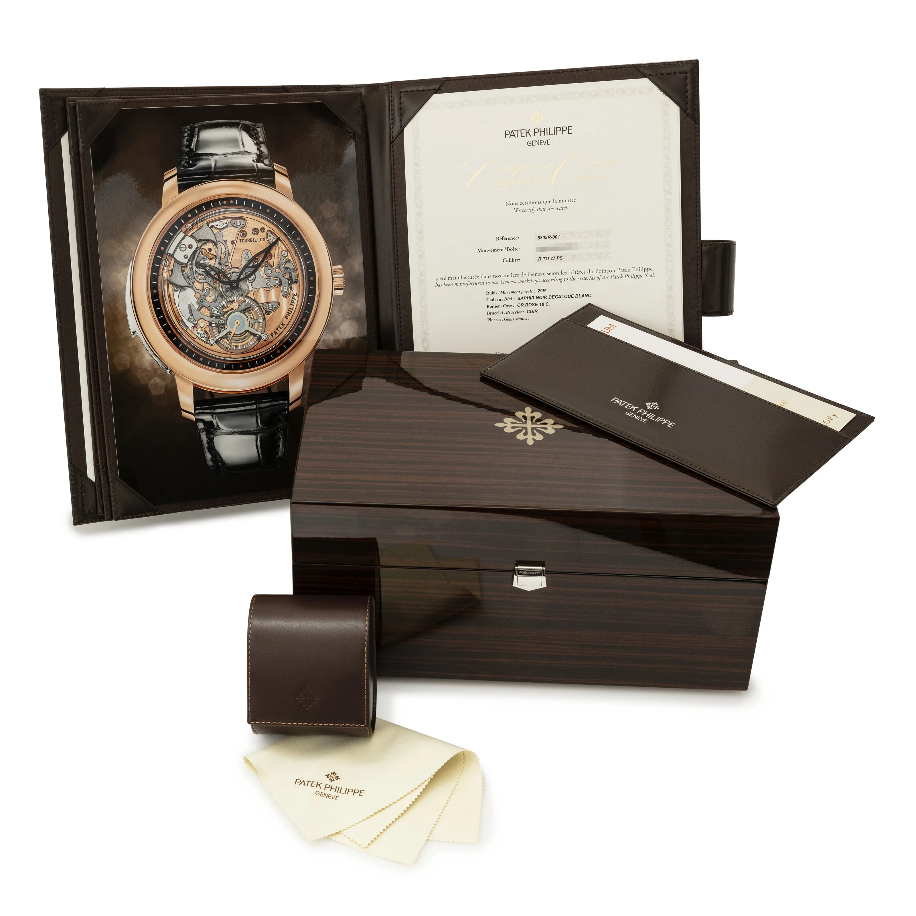 Patek Philippe Tourbillon Minute Repeater 5303R-001 42mm Rose gold Semi-skeletonized 3