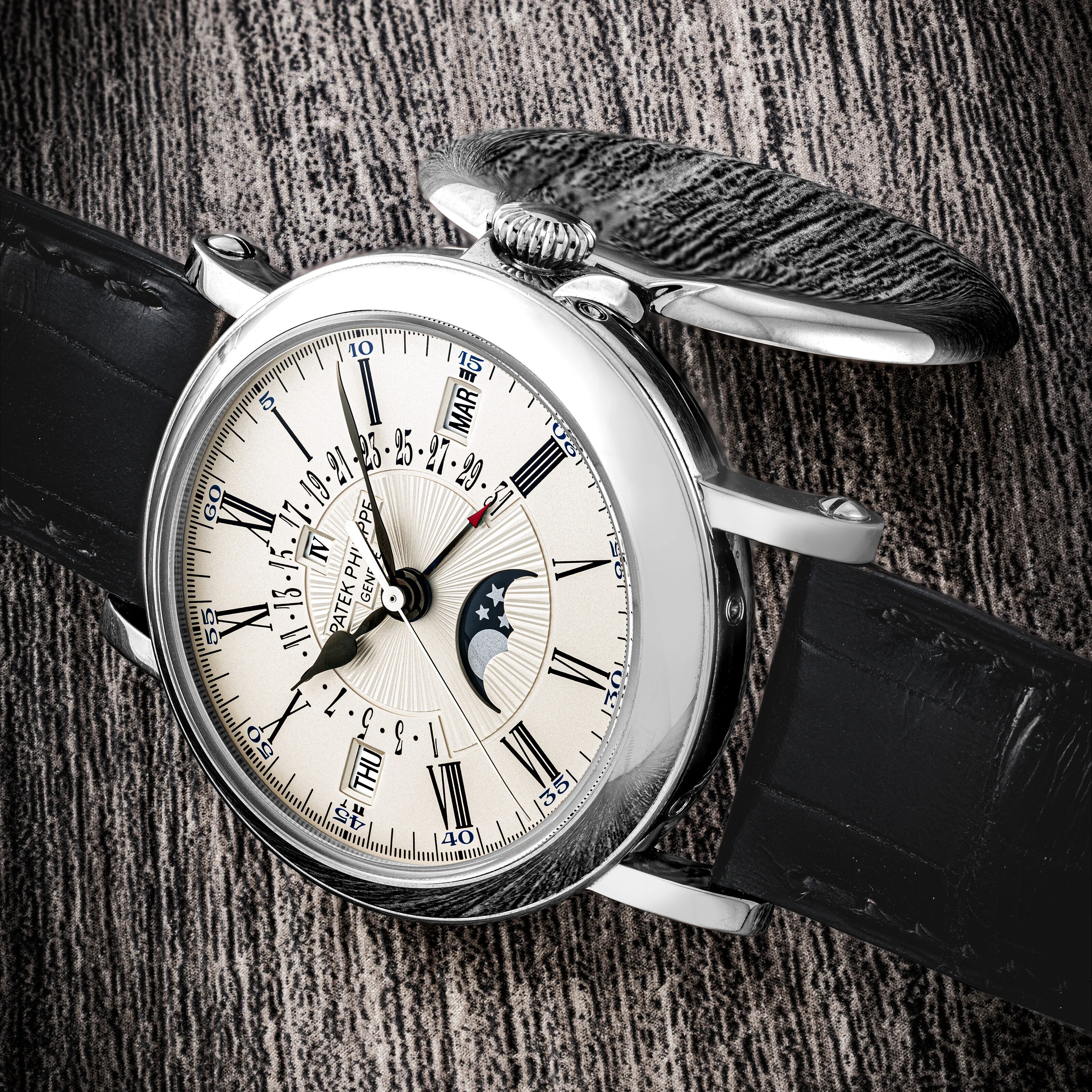 Patek Philippe Perpetual Calendar 5159G-001 38mm White gold Silver