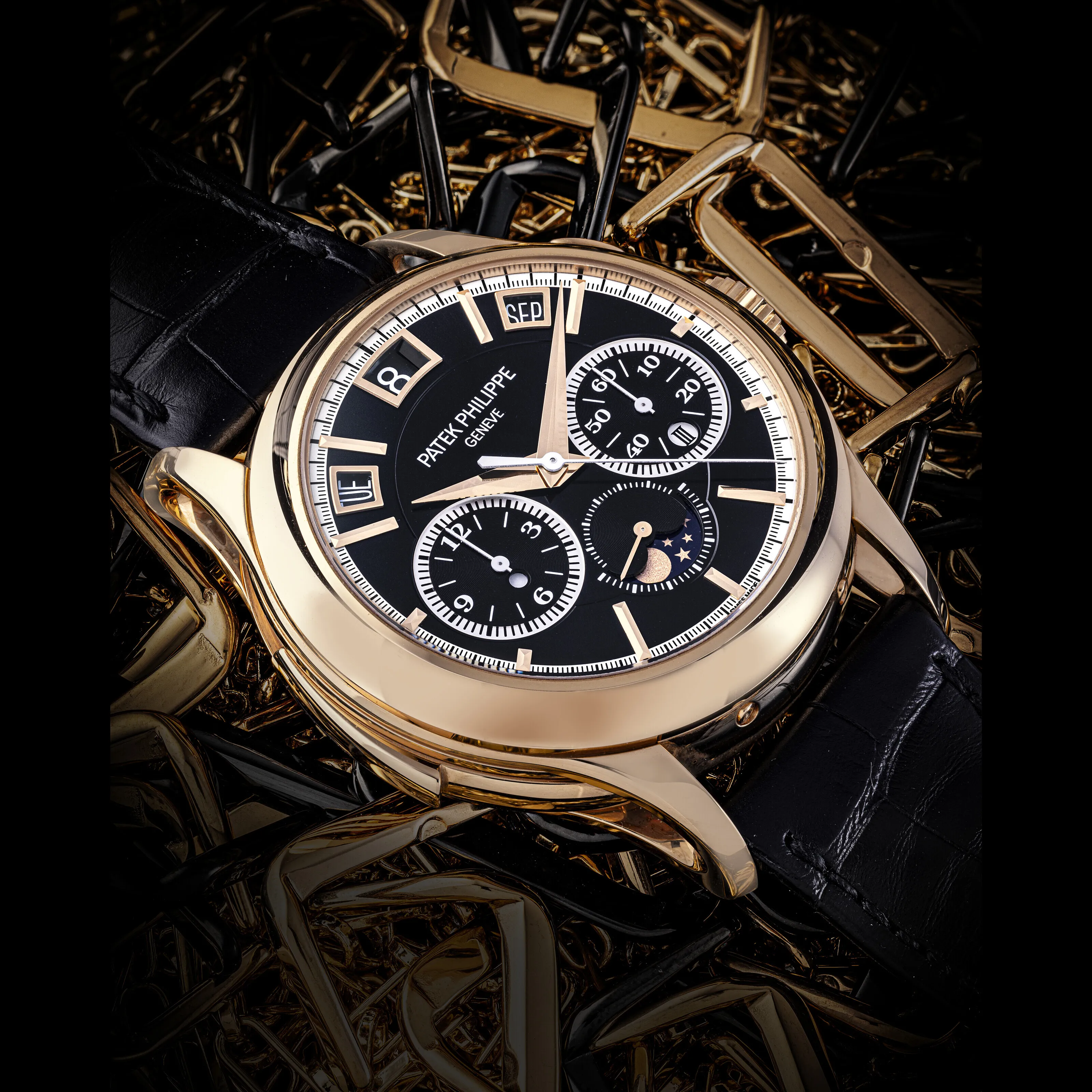 Patek Philippe Minute Repeater Perpetual Calendar Chronograph 5208R-001 42mm Rose gold Golden