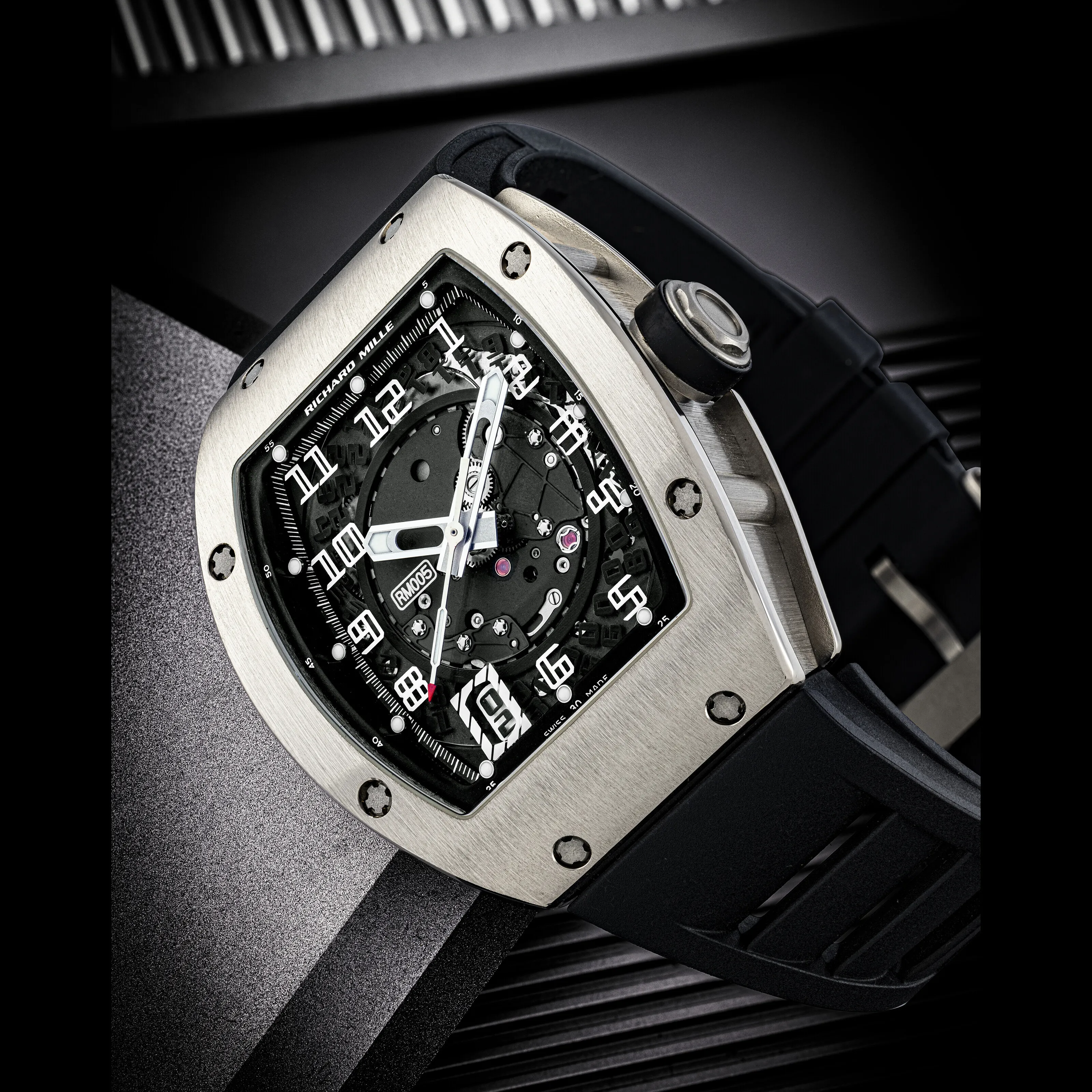 Richard Mille RM 005 RM 005 38mm White gold Semi-skeletonized