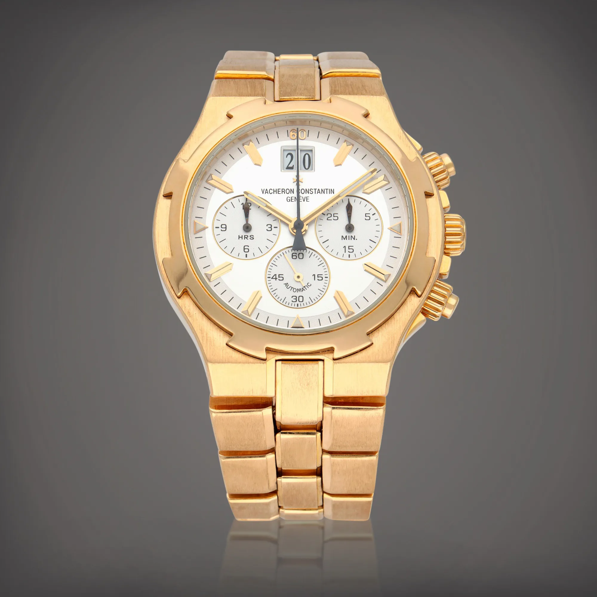 Vacheron Constantin Overseas Chronograph 49140 40mm Yellow gold White 1