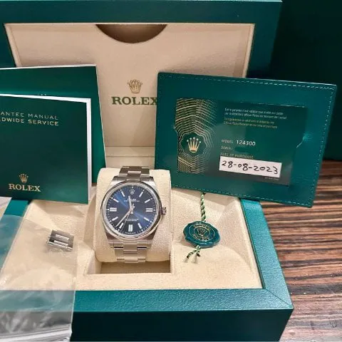 Rolex Oyster Perpetual 41 124300 41mm Stainless steel Blue