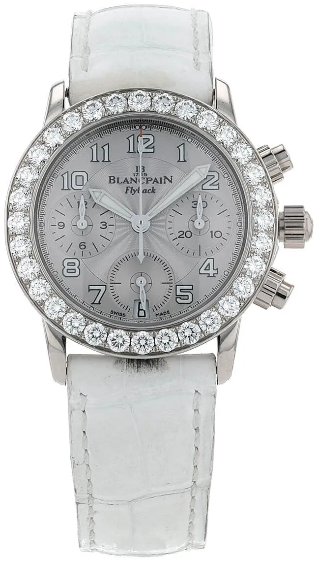 Blancpain Flyback 33mm White gold Silver