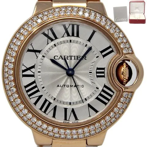 Cartier Ballon Bleu WE902064 33mm Rose gold White