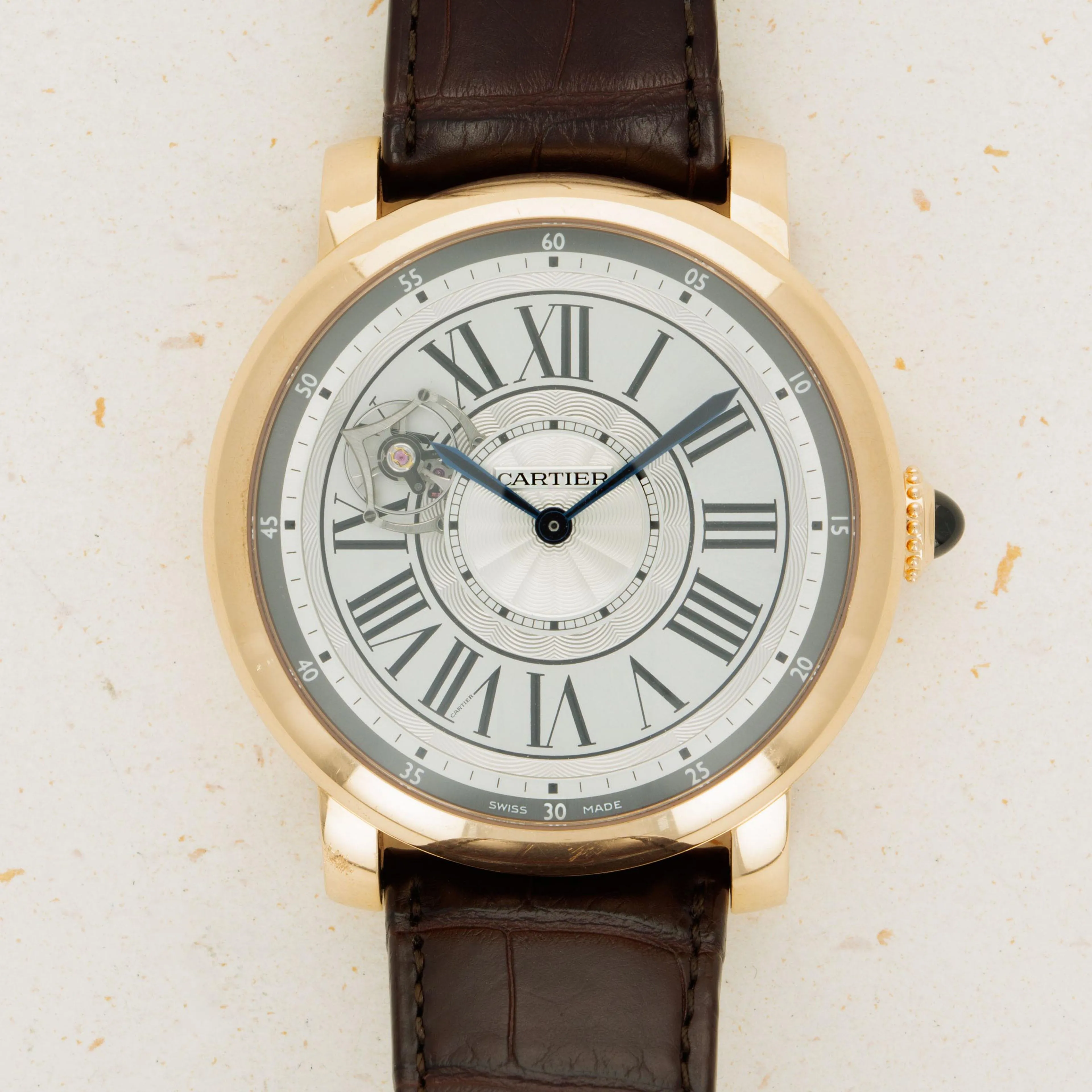 Cartier Rotonde de Cartier 3308 47mm Rose gold Gray