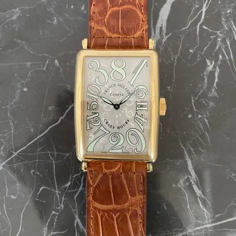 Franck Muller Crazy Hours 1200 CH 45mm Yellow gold Silver