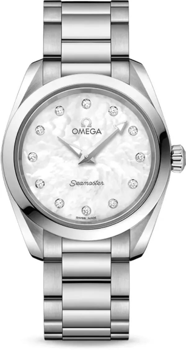 Omega Aqua Terra 220.10.28.60.55.001 28mm Stainless steel White