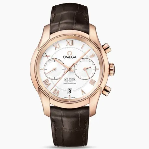 Omega De Ville Co-Axial 431.53.42.51.02.001 42mm Rose gold Silver