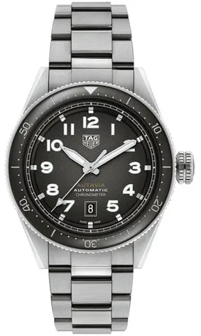 TAG Heuer Autavia WBE5114.EB0173 42mm Stainless steel Black