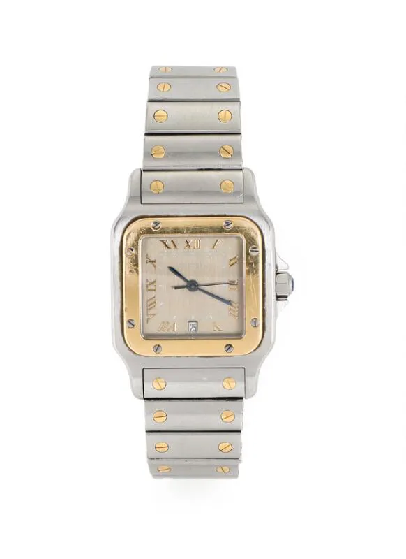 Cartier Santos 1566 29mm Yellow gold and Stainless steel Silver