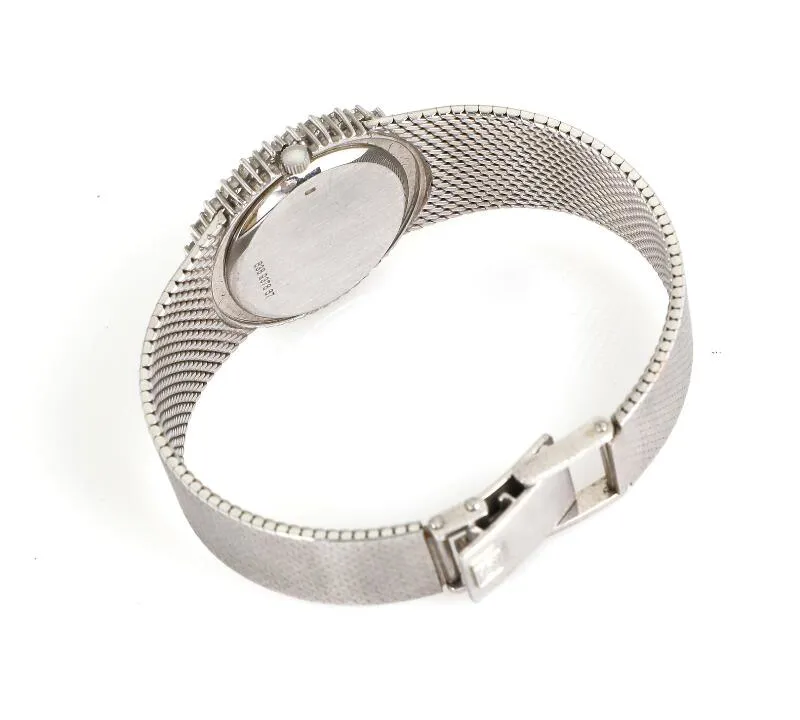 Certina 26mm White gold and diamond-set Silver 3