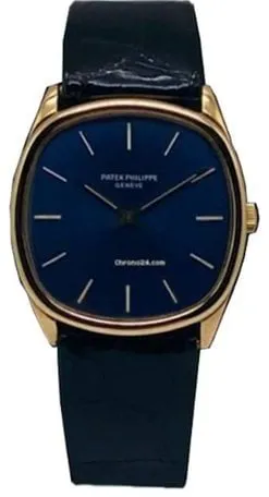 Patek Philippe Ellipse 3844 33mm Yellow gold Blue