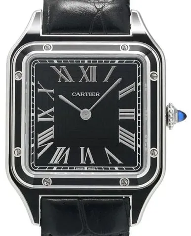 Cartier Santos Dumont WSSA0046 43.5mm Stainless steel Black