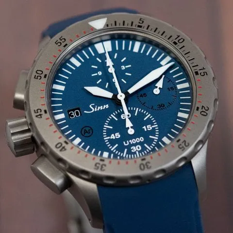 Sinn U1000 U1000B EZM6 LE 44mm Stainless steel Blue