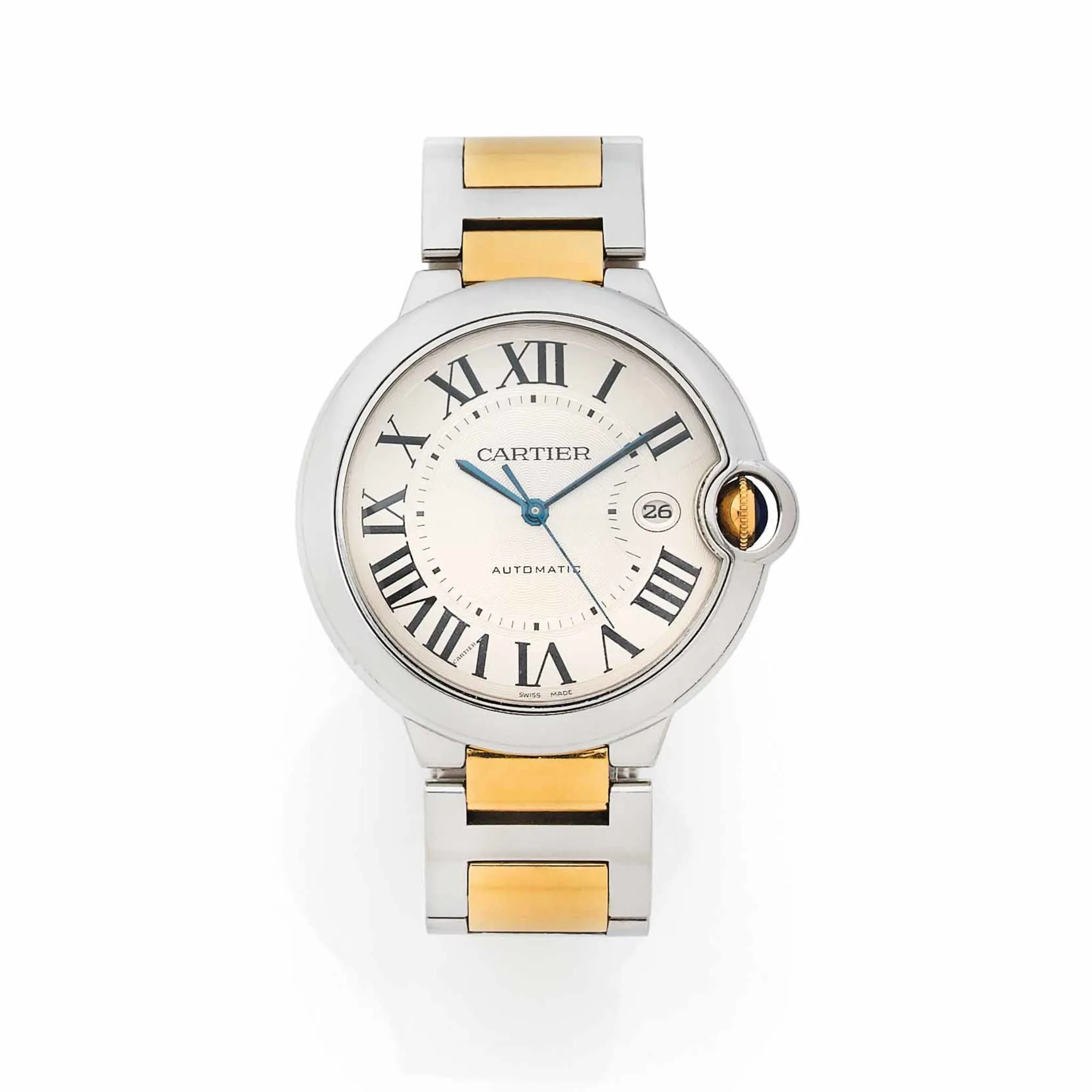 Cartier Ballon Bleu 3001 42mm Yellow gold and Stainless steel Silver