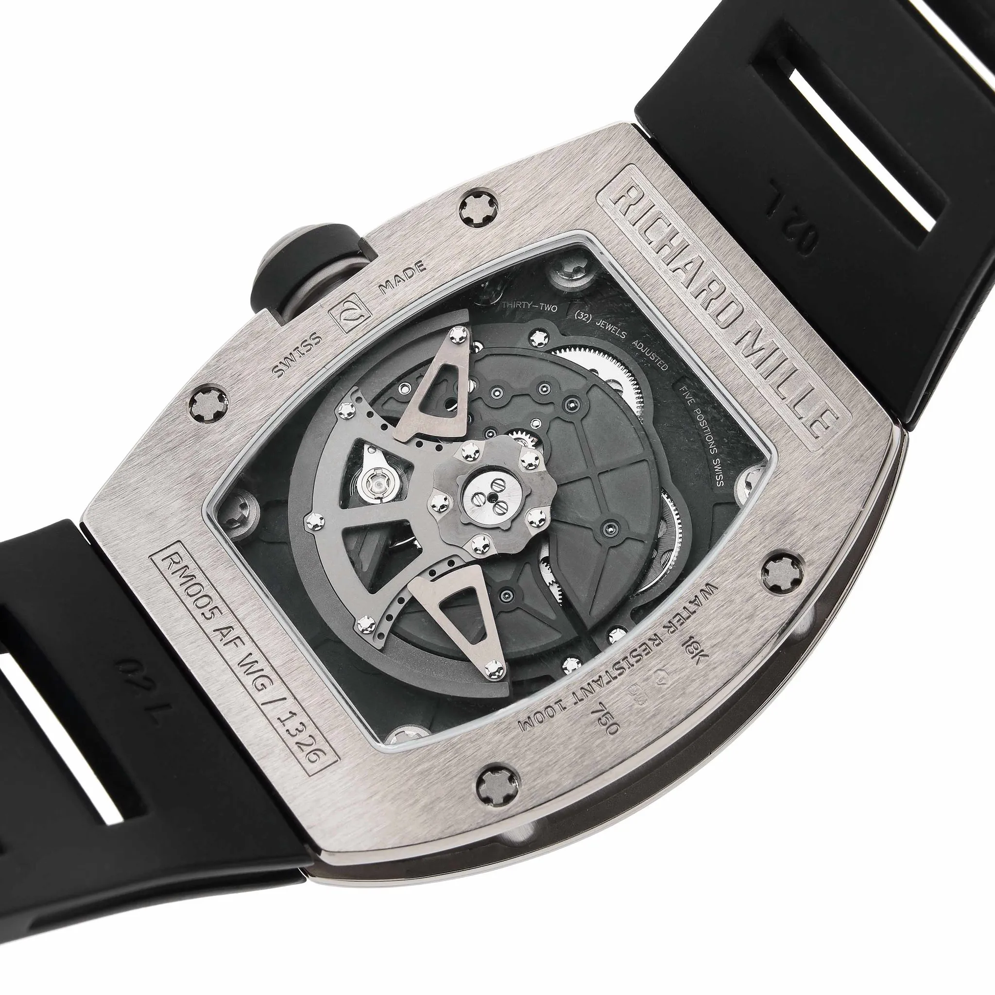 Richard Mille RM 005 RM005 AF WG 38mm White gold Skeletonized 5