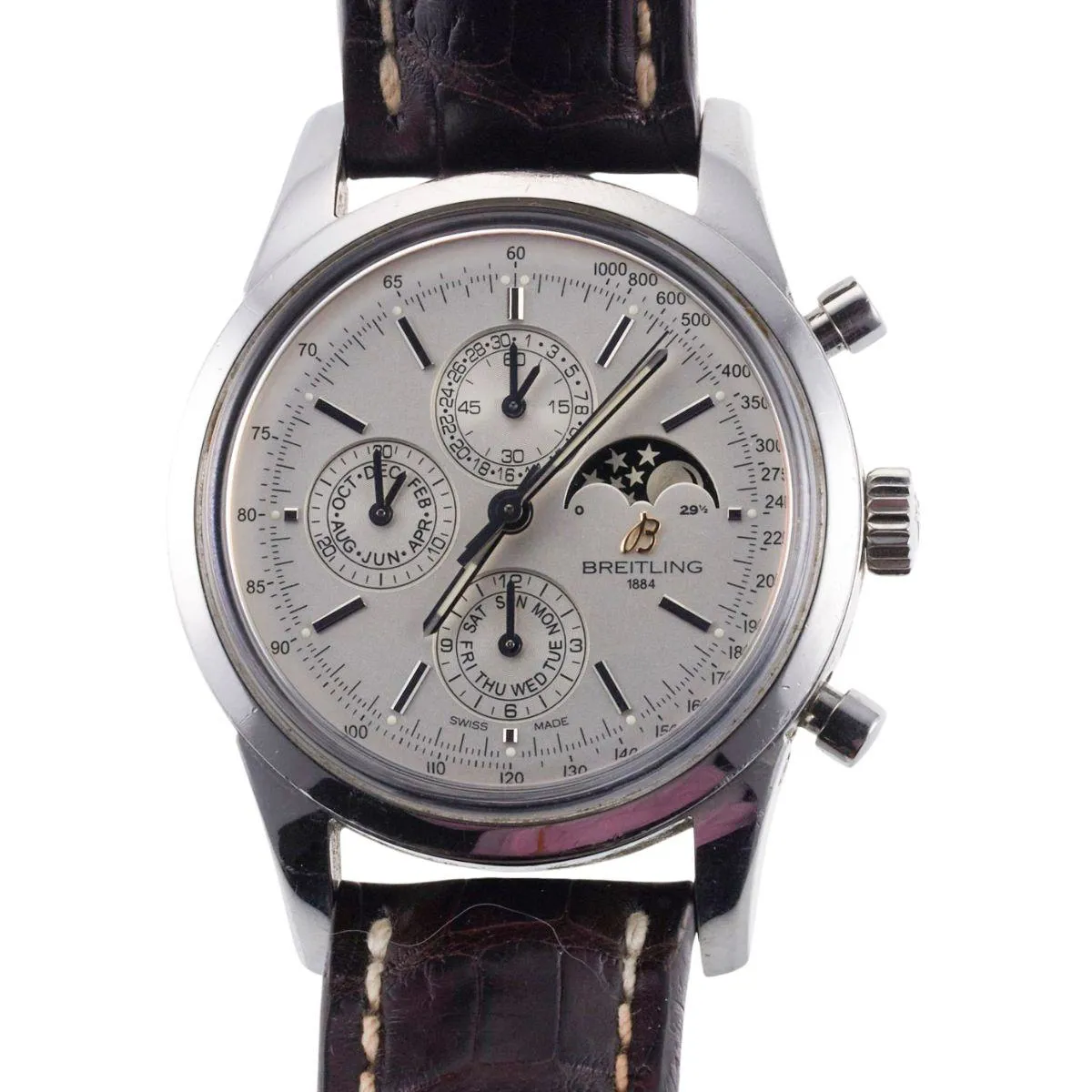 Breitling Transocean Chronograph A19310 43mm Stainless steel Gray