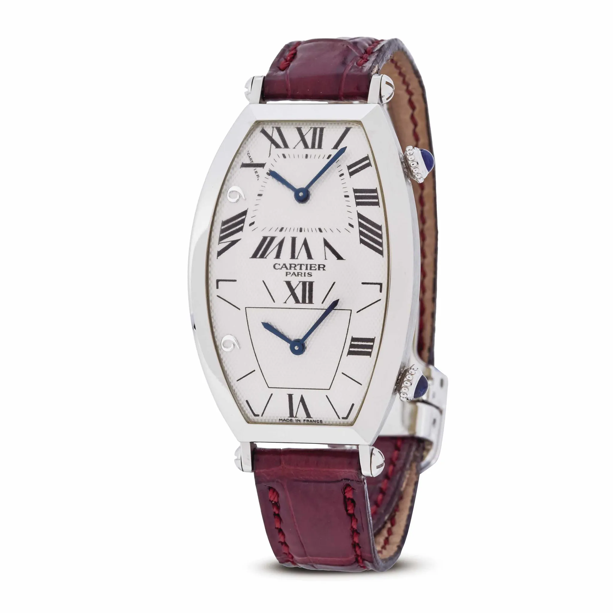 Cartier Tonneau 2487 40mm Platinum Silver