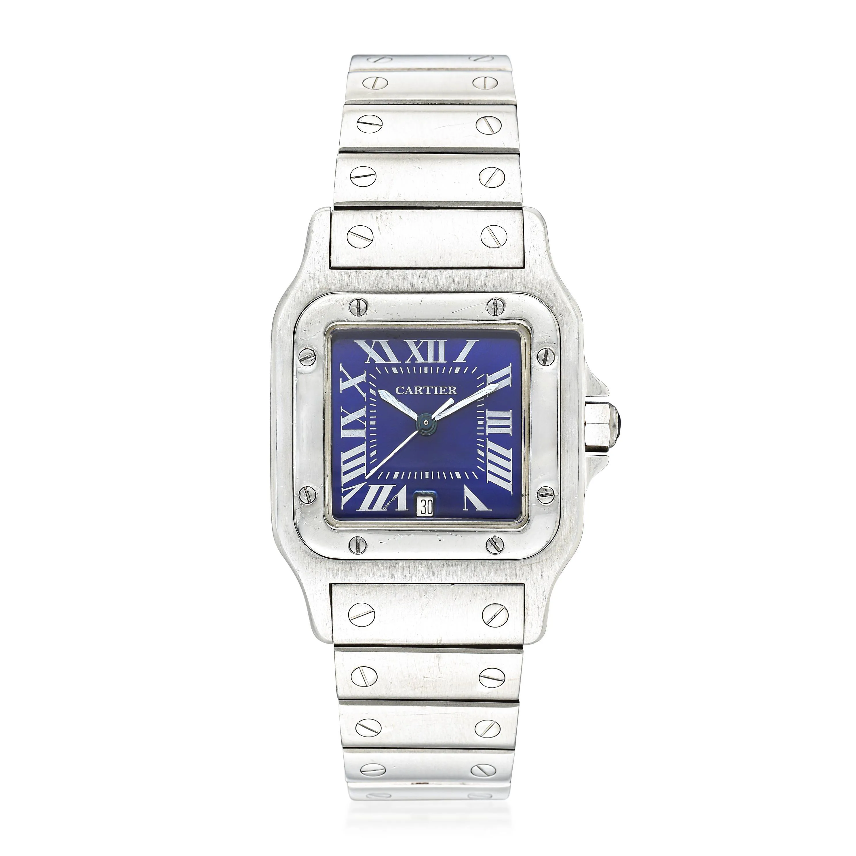 Cartier Santos 1564 29mm Stainless steel Blue