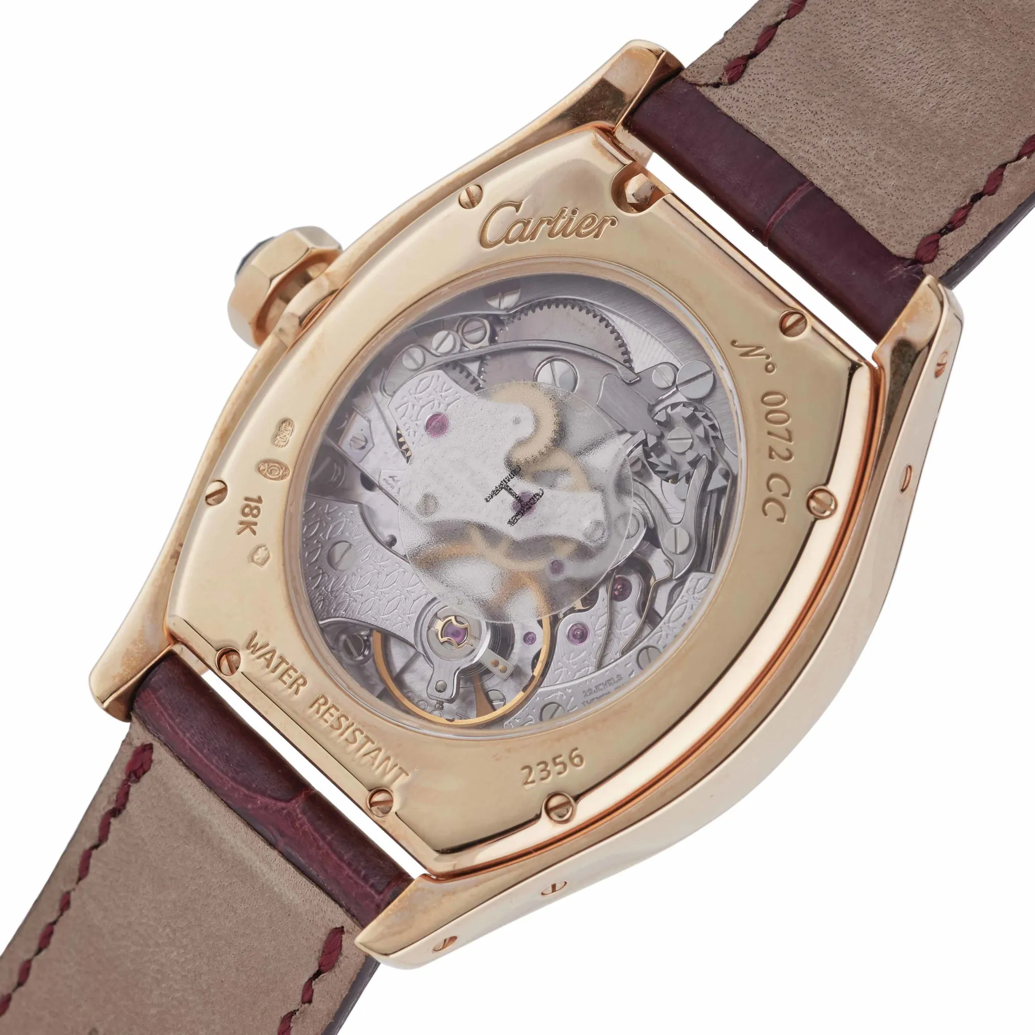 Cartier Tortue Monopoussoir 2356 34mm Yellow gold Silver 2