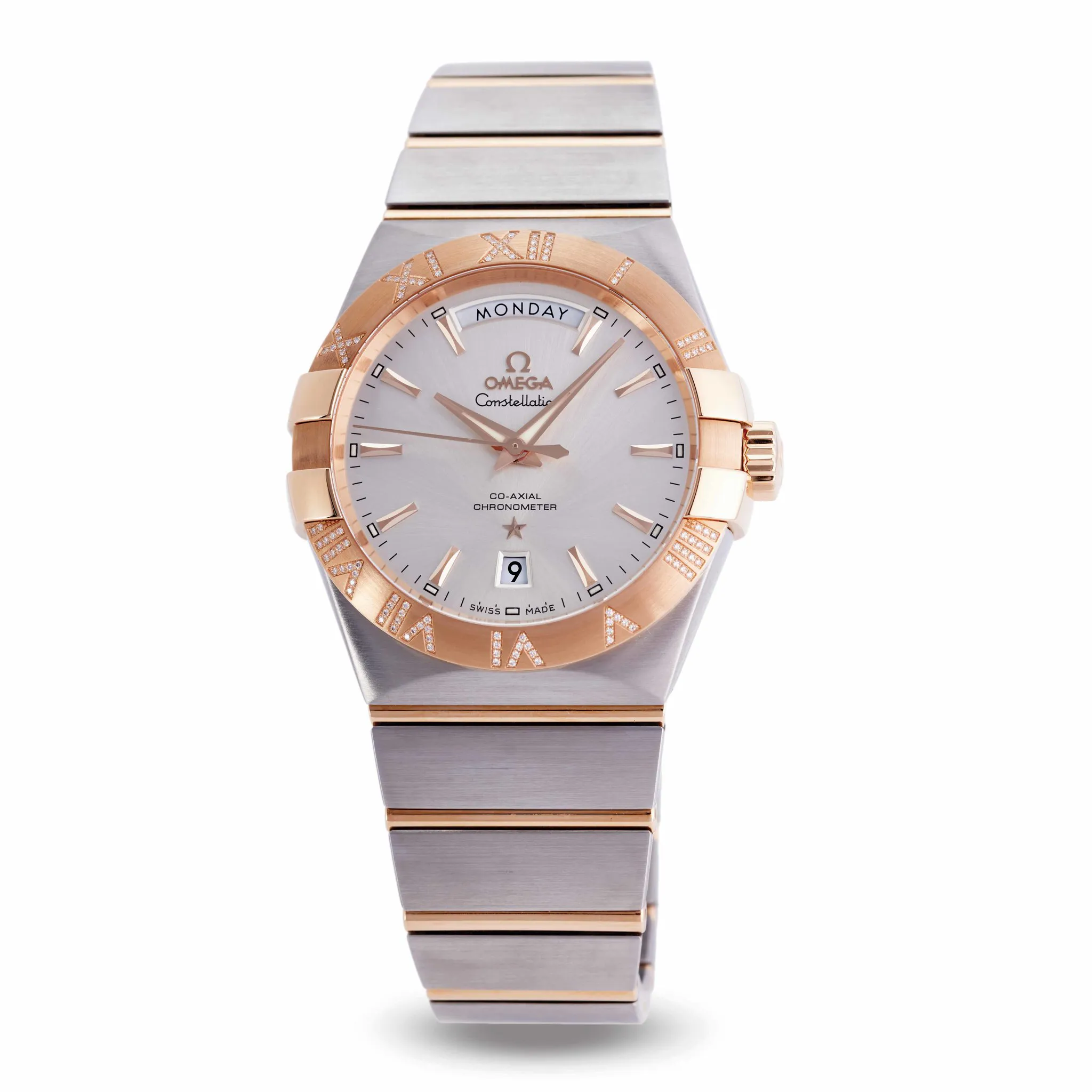 Omega Constellation 123.25.38.22.02.001 38mm Rose gold and Stainless steel Silver