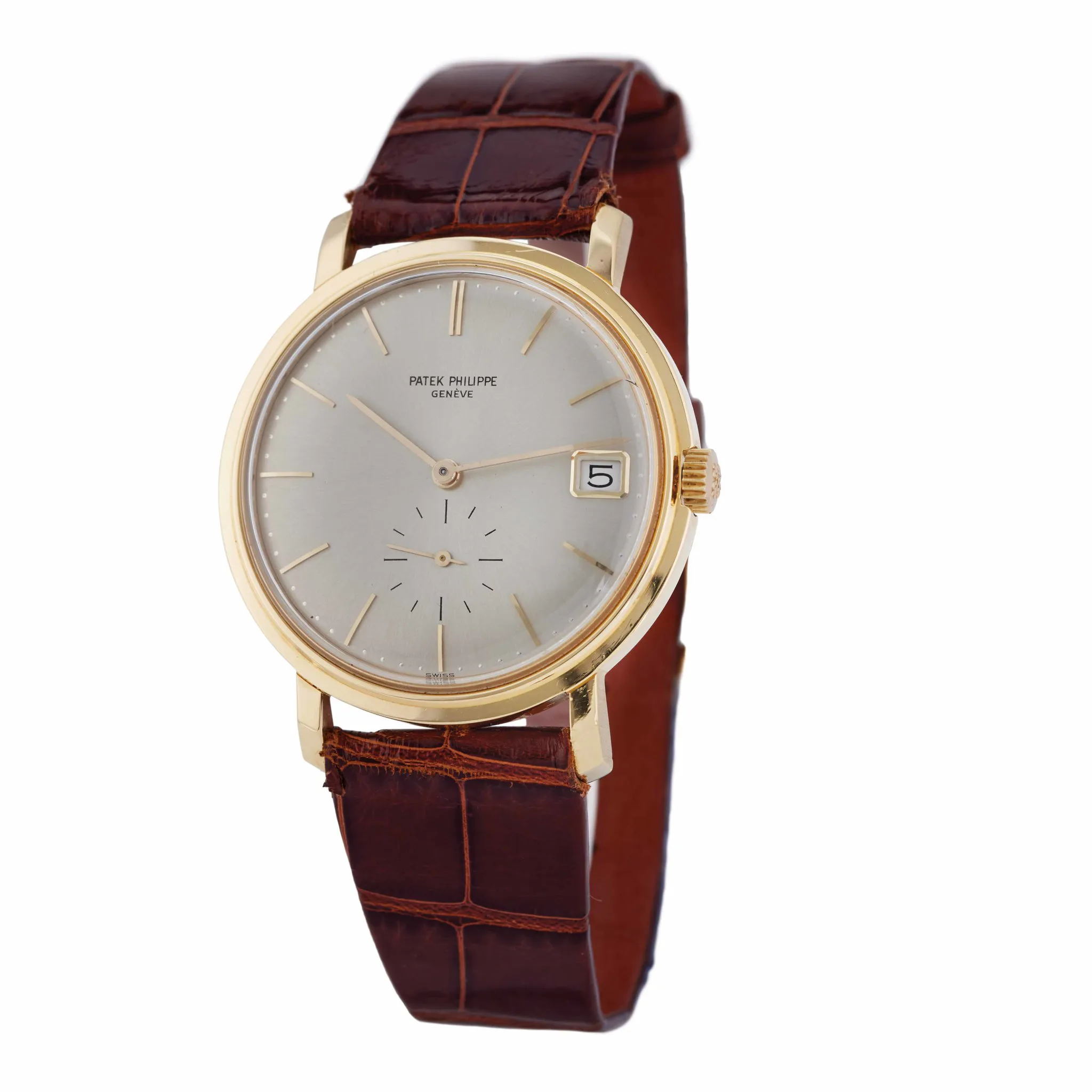 Patek Philippe Calatrava 3445 35mm Yellow gold Gray