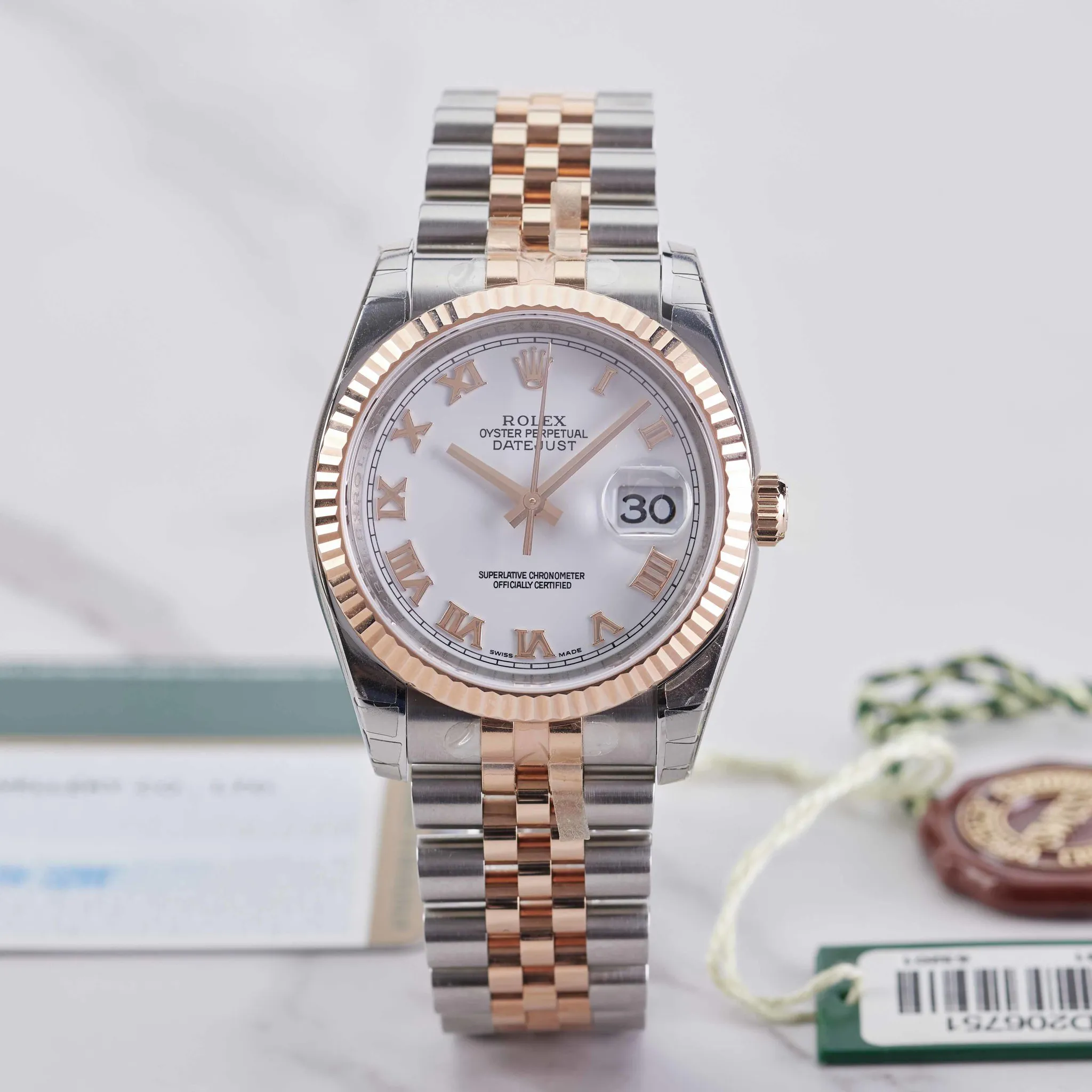 Rolex Datejust 36 116231 36mm Rose gold and Stainless steel White 1