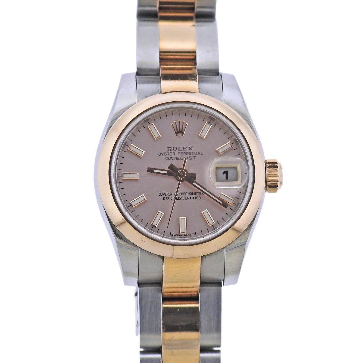 Rolex Lady-Datejust 179161 26mm Yellow gold and Stainless steel Gray