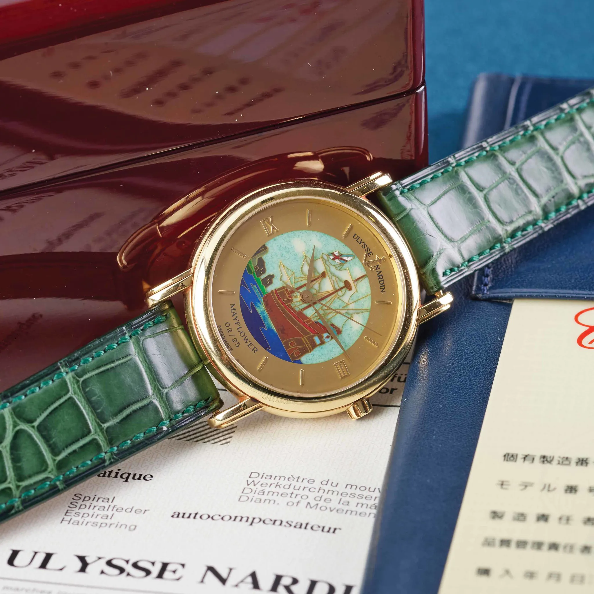 Ulysse Nardin San Marco 131-77-9 37mm Yellow gold Enamel 1