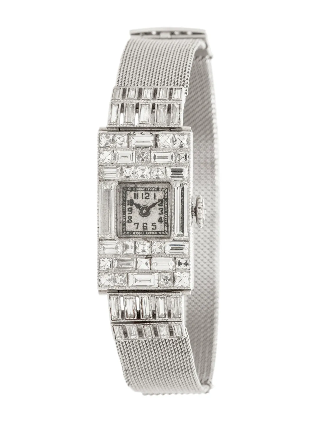 Vacheron Constantin 24mm Platinum and Diamond Silver