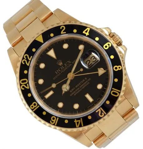 Rolex GMT-Master II 16718 40mm Yellow gold Black