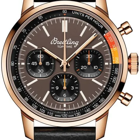 Breitling Top Time RB01761A1Q1X1 Rose gold Brown