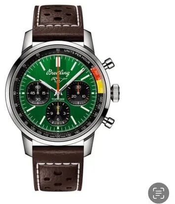 Breitling Top Time AB01762A1L1X1 41mm Stainless steel Green