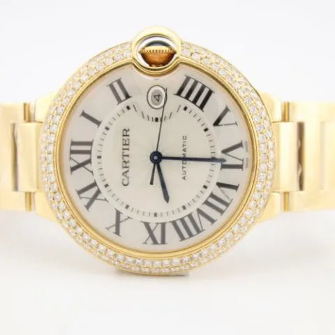 Cartier Ballon Bleu W69005Z2 42mm Yellow gold Silver