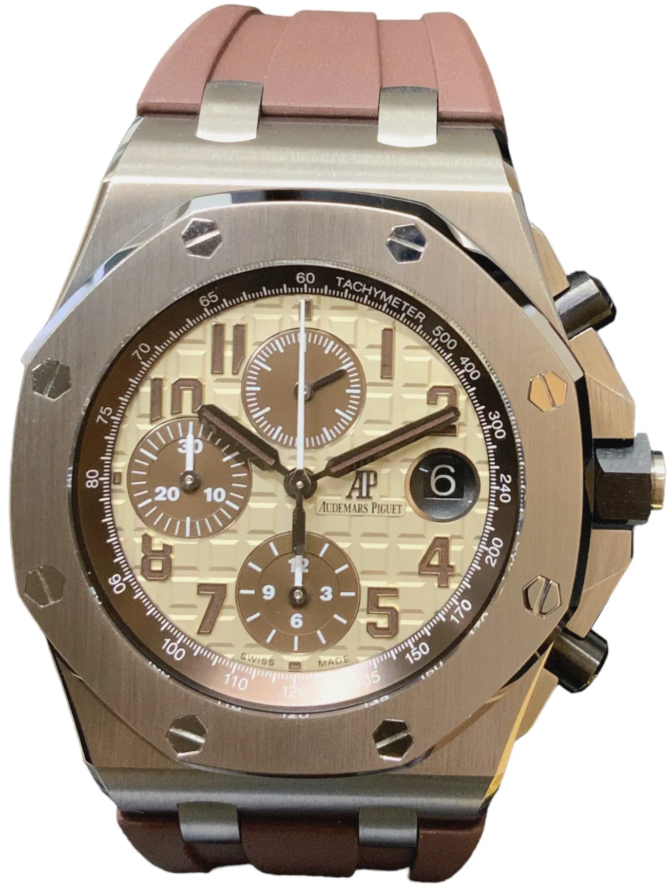 Audemars Piguet Royal Oak Offshore 26470ST.OO.A801CR.01 42mm Stainless steel Beige