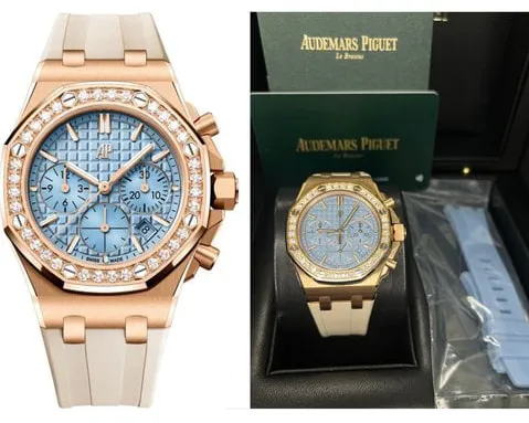 Audemars Piguet Royal Oak Offshore 26231OR.ZZ.A085CA.01 37mm Rose gold Light blue