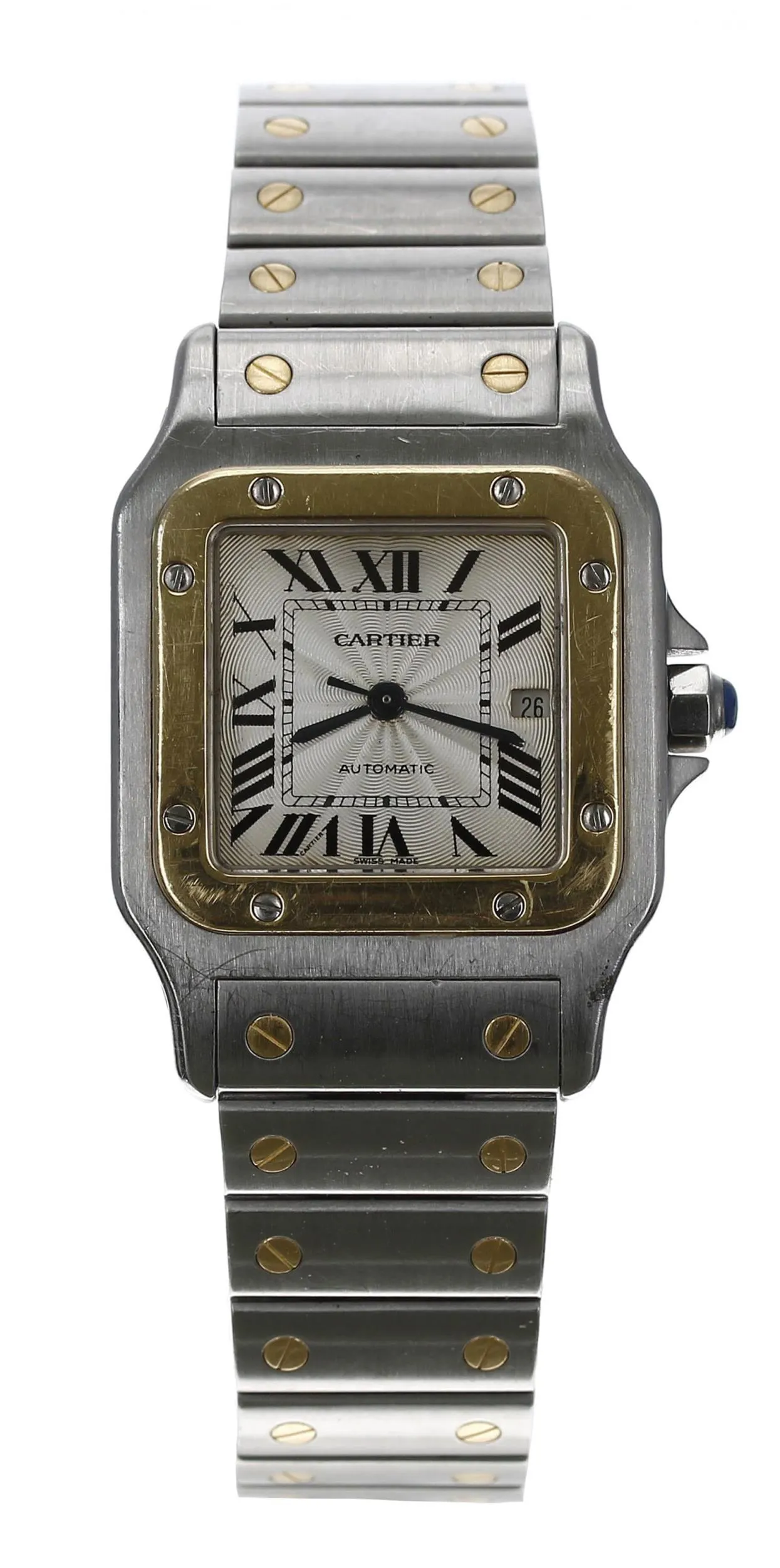 Cartier Santos Galbée 2319 29mm Yellow gold and stainless steel Silver