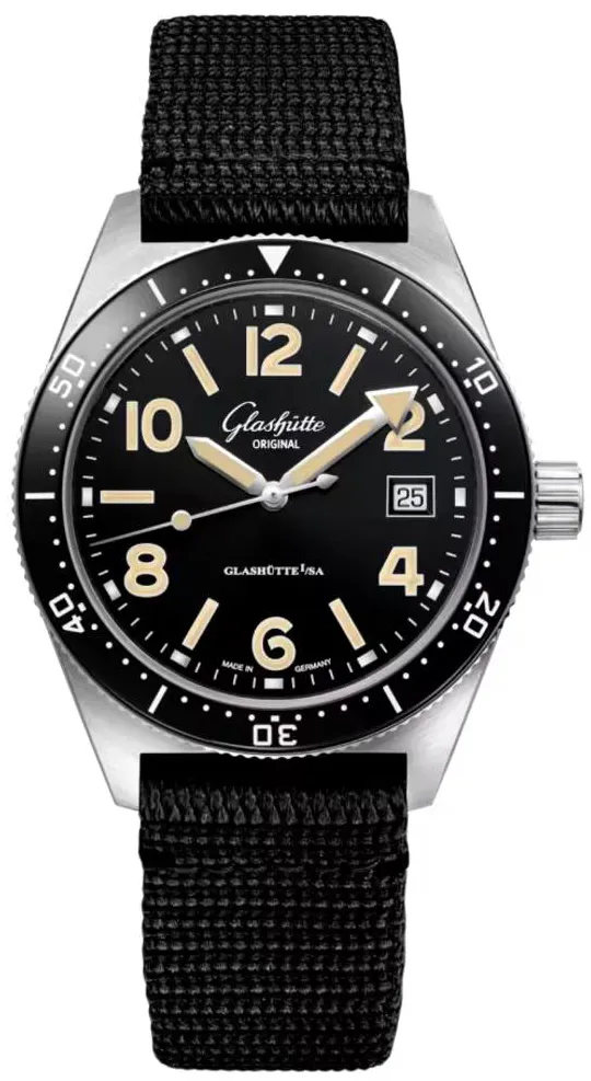 Glashütte Spezialist 1-39-11-06-80-05 39.5mm Stainless steel Black