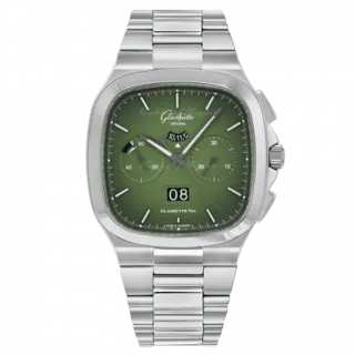 Glashütte Seventies 1-37-02-09-02-70 Stainless steel Green