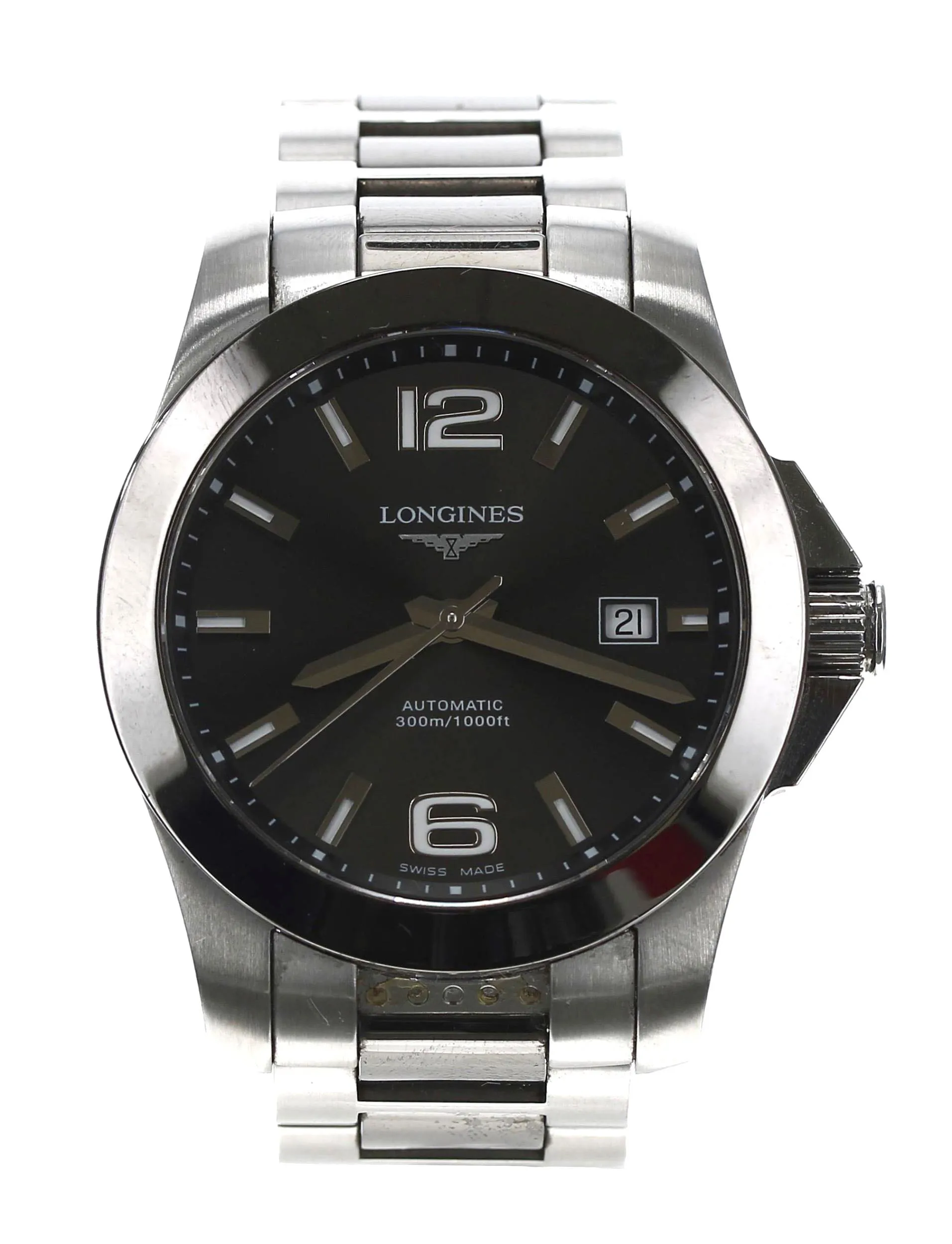 Longines Conquest L3.657.4 41mm Stainless steel Gray