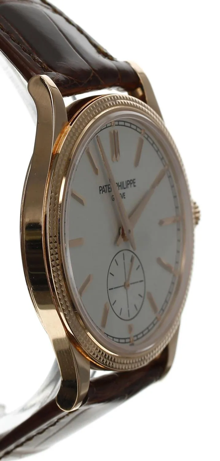 Patek Philippe Calatrava 6119R-001 39mm Rose gold Silver 3