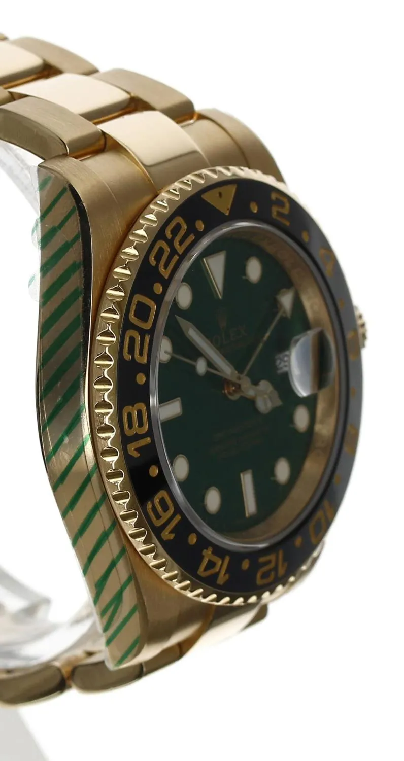 Rolex GMT-Master II 116718 40mm Yellow gold Green 2