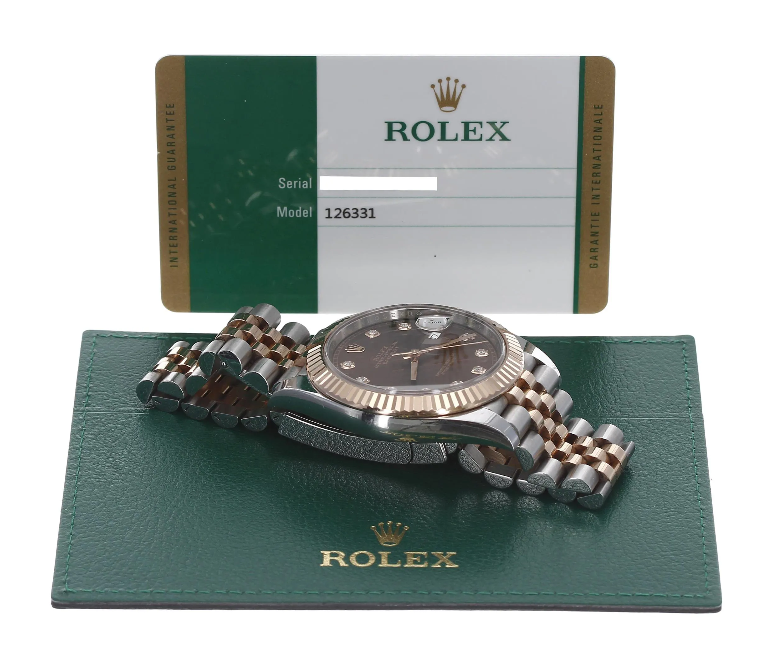 Rolex Datejust 41 126331 41mm Rose gold and Stainless steel Brown 1