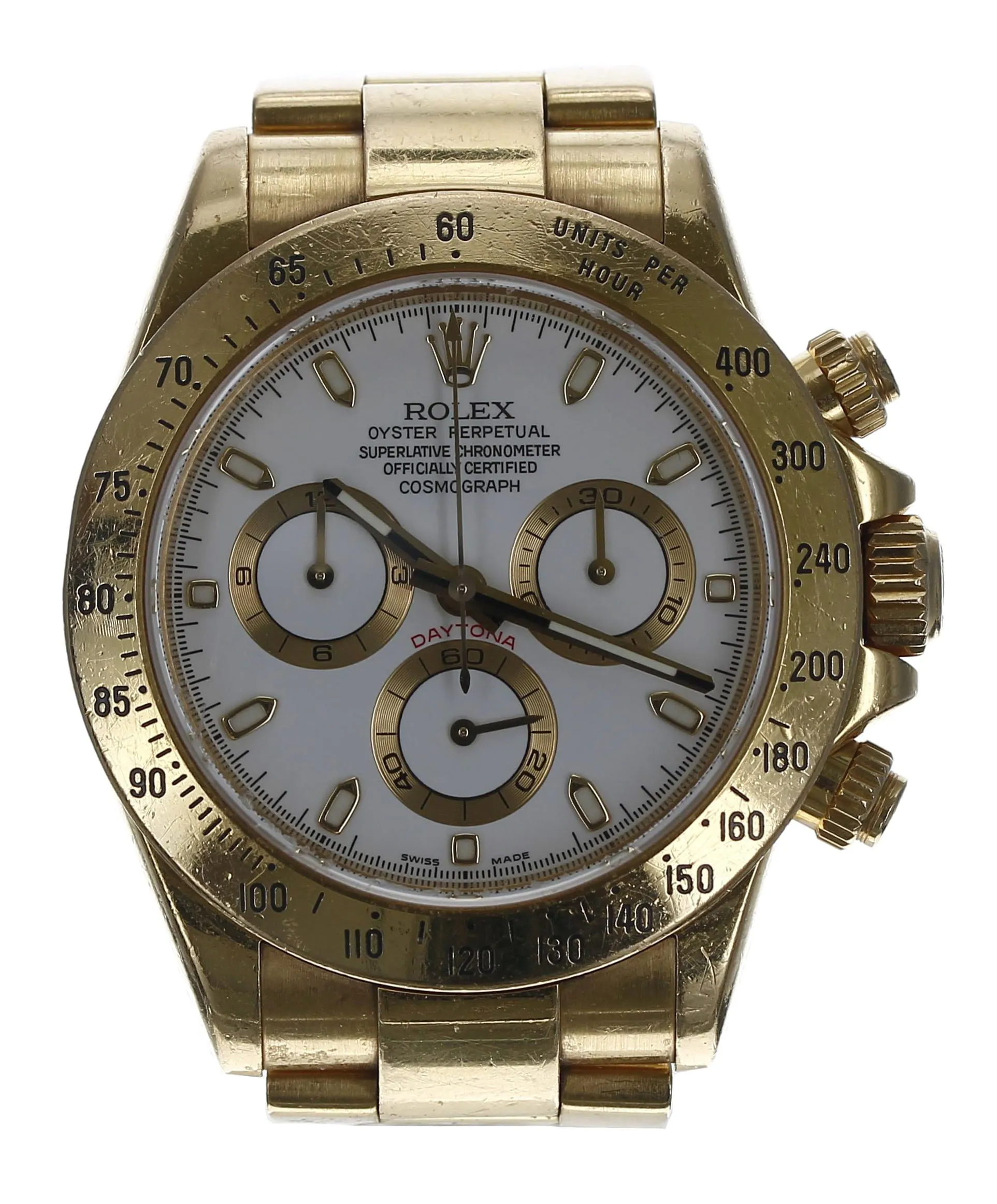 Rolex Daytona 116528 42mm Yellow gold Mother-of-pearl