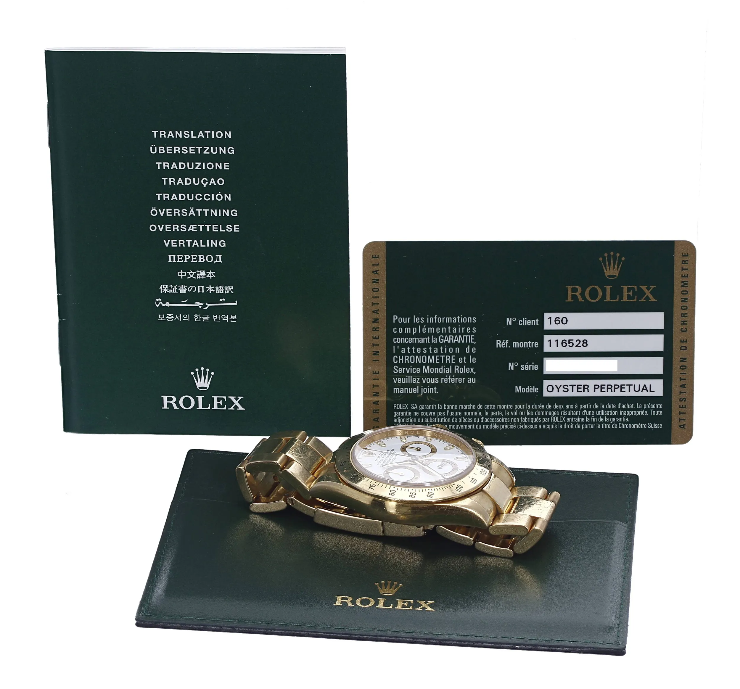 Rolex Daytona 116528 42mm Yellow gold Mother-of-pearl 1