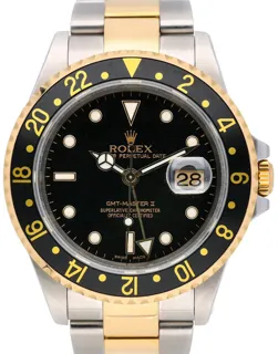 Rolex GMT-Master II 16713 Yellow gold and Stainless steel Black