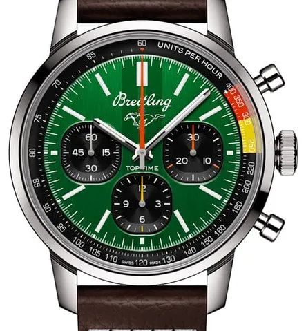 Breitling Top Time AB01762A1L1X1 41mm Stainless steel Green